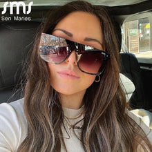 Load image into Gallery viewer, Square Sunglasses Women  Brand Designer Sunglasses Men Gradient Lens Big Frame Retro Eyeglasses Eyewear Sun Glass Shades