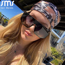 Load image into Gallery viewer, Square Sunglasses Women  Brand Designer Sunglasses Men Gradient Lens Big Frame Retro Eyeglasses Eyewear Sun Glass Shades