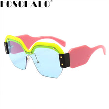 Load image into Gallery viewer, Square Sunglasses Women Men 2023 Oversizsed Sunglasses Round Goggle Eyeglasses Shades  Brand Designer Sun Glass