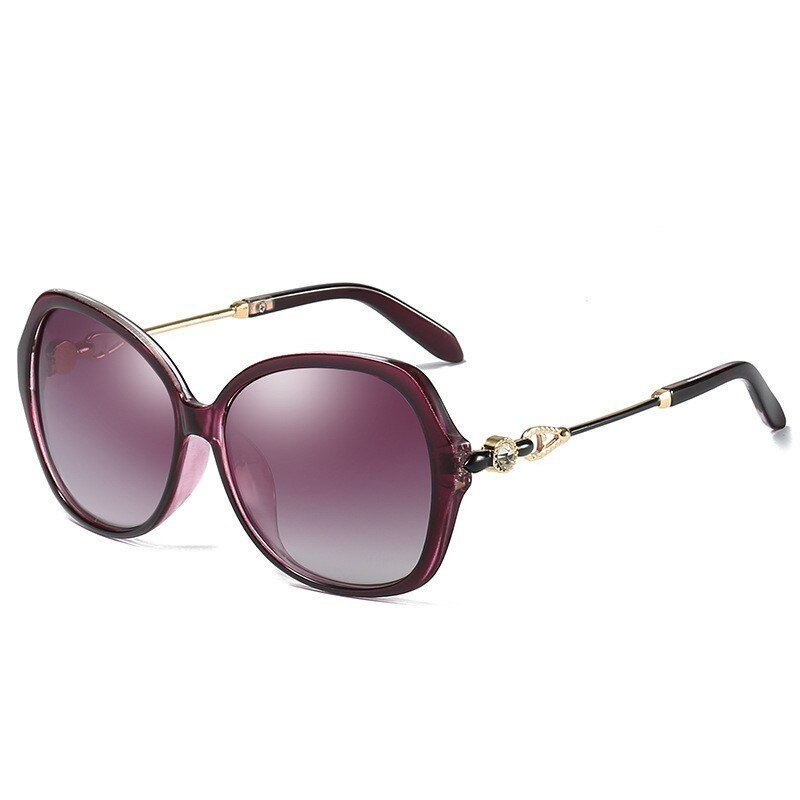 Square Sunglasses Women Polarized Brand Designer Sun Glasses Diamond Alloy Frame Oculos De Sol Feminino for Female