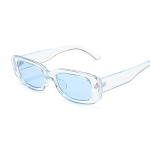 Occhiali da sole quadrati da donna rettangolari occhiali da sole firmati di marca per donna sfumata trasparente lente piccola unisex Oculos De Sol