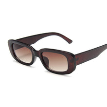 Carica l&#39;immagine nel visualizzatore di Gallery, Occhiali da sole quadrati da donna rettangolari occhiali da sole firmati di marca per donna sfumata trasparente lente piccola unisex Oculos De Sol