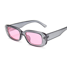 Carica l&#39;immagine nel visualizzatore di Gallery, Occhiali da sole quadrati da donna rettangolari occhiali da sole firmati di marca per donna sfumata trasparente lente piccola unisex Oculos De Sol