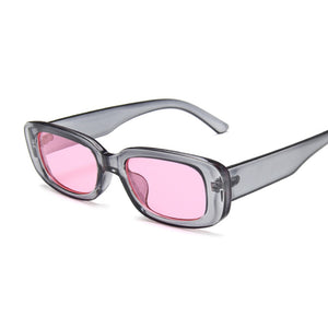 Occhiali da sole quadrati da donna rettangolari occhiali da sole firmati di marca per donna sfumata trasparente lente piccola unisex Oculos De Sol