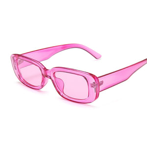 Occhiali da sole quadrati da donna rettangolari occhiali da sole firmati di marca per donna sfumata trasparente lente piccola unisex Oculos De Sol