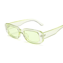 Carica l&#39;immagine nel visualizzatore di Gallery, Occhiali da sole quadrati da donna rettangolari occhiali da sole firmati di marca per donna sfumata trasparente lente piccola unisex Oculos De Sol