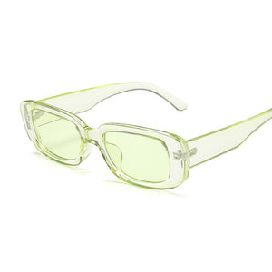 Occhiali da sole quadrati da donna rettangolari occhiali da sole firmati di marca per donna sfumata trasparente lente piccola unisex Oculos De Sol