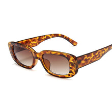 Carica l&#39;immagine nel visualizzatore di Gallery, Occhiali da sole quadrati da donna rettangolari occhiali da sole firmati di marca per donna sfumata trasparente lente piccola unisex Oculos De Sol