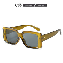 Carica l&#39;immagine nel visualizzatore di Gallery, Occhiali da sole quadrati da donna Trend Box Occhiali da vista Stile personalità Occhiali da donna UV400