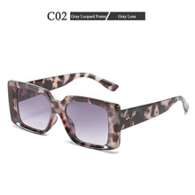 Carica l&#39;immagine nel visualizzatore di Gallery, Occhiali da sole quadrati da donna Trend Box Occhiali da vista Stile personalità Occhiali da donna UV400