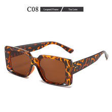 Carica l&#39;immagine nel visualizzatore di Gallery, Occhiali da sole quadrati da donna Trend Box Occhiali da vista Stile personalità Occhiali da donna UV400