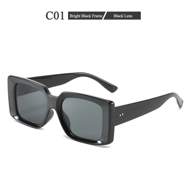 Occhiali da sole quadrati da donna Trend Box Occhiali da vista Stile personalità Occhiali da donna UV400