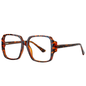 Square TR90 Optical Frame Glasses Anti-Blue Light Blocking Glitter Frame Lens Prescription Myopia Computer Glass Eyeglasses