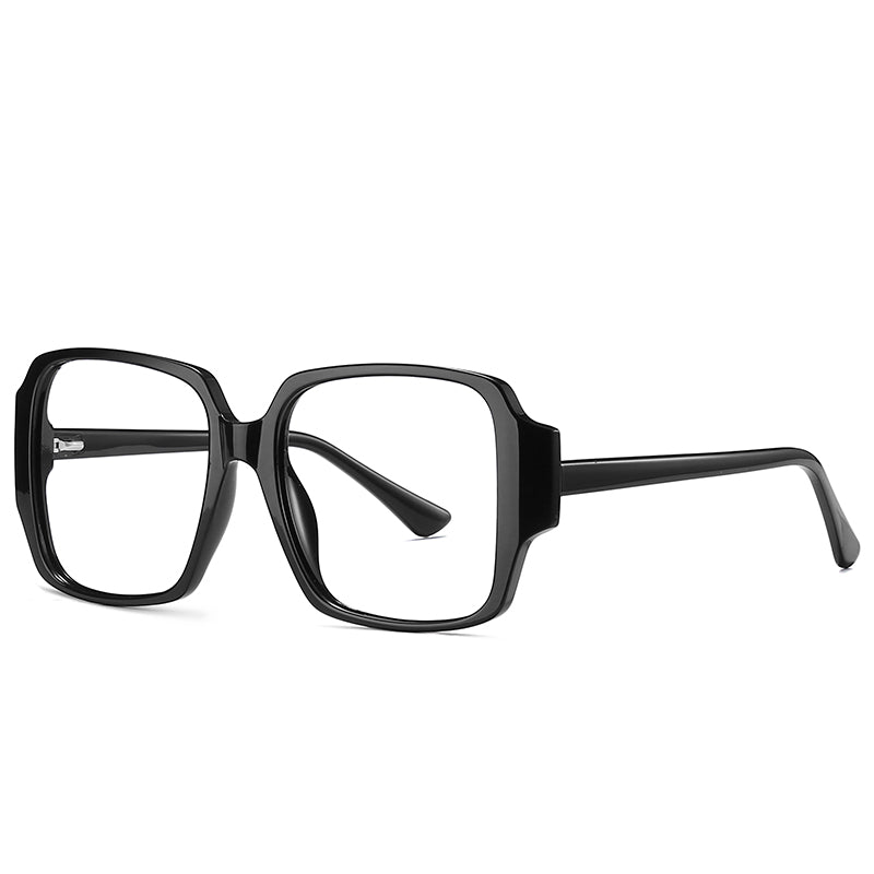 Square TR90 Optical Frame Glasses Anti-Blue Light Blocking Glitter Frame Lens Prescription Myopia Computer Glass Eyeglasses