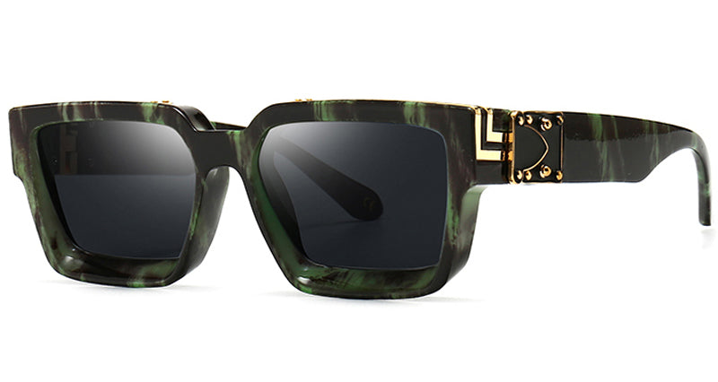 Square Thick Frame  Oversized Sunglasses Men Women UV400 Glasses