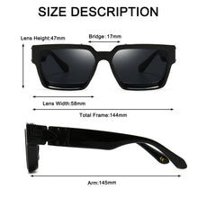 Load image into Gallery viewer, Square Thick Frame  Oversized Sunglasses Men Women UV400 Glasses