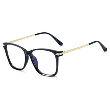 Load image into Gallery viewer, Square Transparent Anti Bule Ligth Glasses Metal Frame Women Computer Optical Blue Light Bezel Clear Glasses