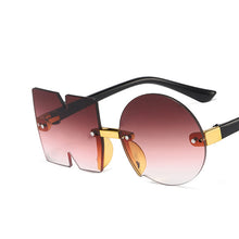 Load image into Gallery viewer, Square UV400 Vintage Rimless Sunglass Kids Red Gafas De Sol Mujer Rimless Lunette De soleil Femme Child Sunglasses