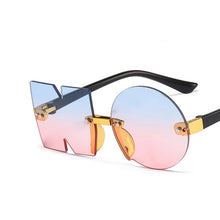 Load image into Gallery viewer, Square UV400 Vintage Rimless Sunglass Kids Red Gafas De Sol Mujer Rimless Lunette De soleil Femme Child Sunglasses