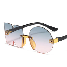 Load image into Gallery viewer, Square UV400 Vintage Rimless Sunglass Kids Red Gafas De Sol Mujer Rimless Lunette De soleil Femme Child Sunglasses