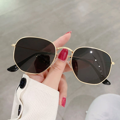 Square Vintage Sunglasses Women Brand Designer Sun Glasses Female Classic Retro Metal Eyewear Black Mirror Oculos De Sol