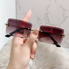 Load image into Gallery viewer, Square Vintage Sunglasses Women Brand Designer Sun Glasses Female Rimless Gradient Retro Oculos De Sol Feminino