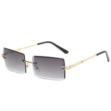 Load image into Gallery viewer, Square Vintage Sunglasses Women Brand Designer Sun Glasses Female Rimless Gradient Retro Oculos De Sol Feminino