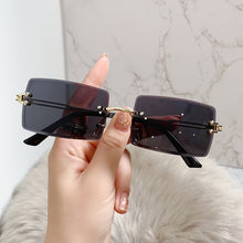 Load image into Gallery viewer, Square Vintage Sunglasses Women Brand Designer Sun Glasses Female Rimless Gradient Retro Oculos De Sol Feminino