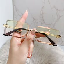Load image into Gallery viewer, Square Vintage Sunglasses Women Brand Designer Sun Glasses Female Rimless Gradient Retro Oculos De Sol Feminino