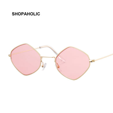 Square Vintage Sunglasses Women Ocean Color Lens Mirror Sunglasses Female Brand Design Small Frame Glasses Oculos UV400