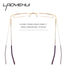 Carica l&#39;immagine nel visualizzatore di Gallery, Square Women&#39;s Prescription Glasses Frame For Women Eyewear Female Fake Eyeglasses Without Diopter Metal Vintage Fashion 2022