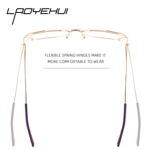 Square Women's Prescription Glasses Frame For Women Eyewear Female Fake Eyeglasses Without Diopter Metal Vintage Fashion 2022