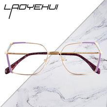 Carica l&#39;immagine nel visualizzatore di Gallery, Square Women&#39;s Prescription Glasses Frame For Women Eyewear Female Fake Eyeglasses Without Diopter Metal Vintage Fashion 2022