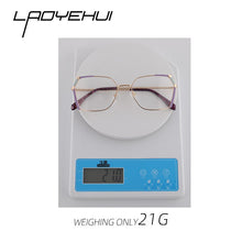 Carica l&#39;immagine nel visualizzatore di Gallery, Square Women&#39;s Prescription Glasses Frame For Women Eyewear Female Fake Eyeglasses Without Diopter Metal Vintage Fashion 2022