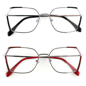 Square Women's Prescription Glasses Frame For Women Eyewear Female Fake Eyeglasses Without Diopter Metal Vintage Fashion 2022