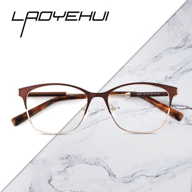 Square Women's Prescription Glasses Without Diopter Men's Optical Frames Myopia Women Decorative Eyeglasses Female Eyewear Metal