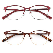 Load image into Gallery viewer, Square Women&#39;s Prescription Glasses Without Diopter Men&#39;s Optical Frames Myopia Women Decorative Eyeglasses Female Eyewear Metal