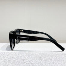 Load image into Gallery viewer, Square acetate black frame sunglasses men retro style grey lens