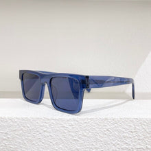 Load image into Gallery viewer, Square acetate frame men sunglasses driving style gradient gray lens