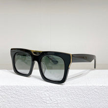 Load image into Gallery viewer, Square acetate tortoise frame men sunglasses driving style yellow lens
