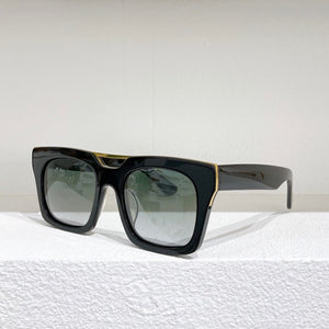 Square acetate tortoise frame men sunglasses driving style yellow lens