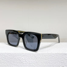 Load image into Gallery viewer, Square acetate tortoise frame men sunglasses driving style yellow lens