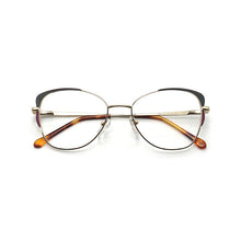 Load image into Gallery viewer, Square oval cat eye metal eyeglasses frames decorative clear fake glasses women diopters  brand design