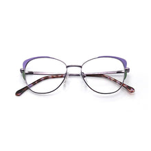 Load image into Gallery viewer, Square oval cat eye metal eyeglasses frames decorative clear fake glasses women diopters  brand design
