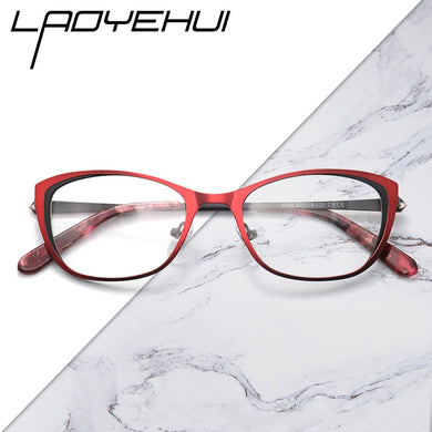 Occhiali da vista quadrati rettangolari cat eye montatura in metallo trasparente piccoli occhiali stretti Donna diottrie lusso moda personalizzabile 
