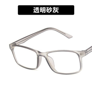Square retro flat lens 2023 tr frame propionic acid leg plug in glasses frame versatile student eyeglass frame 9106