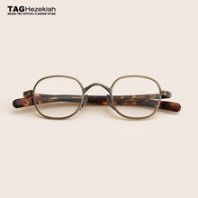 Load image into Gallery viewer, Square titanium optical glasses frame Men 2023 Vintage Small eyeglasses  myopia computer eye glasses frames for women spectacle
