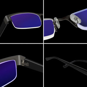 Stainless Myopia Glasses For The Computer Men Eyeglasses Clear Lens Spectacles Anti Blue Ray Eyeglass Frame -4.5 -5.0 -5.5 -6.0