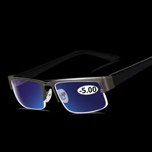 Load image into Gallery viewer, Stainless Myopia Glasses For The Computer Men Eyeglasses Clear Lens Spectacles Anti Blue Ray Eyeglass Frame -4.5 -5.0 -5.5 -6.0
