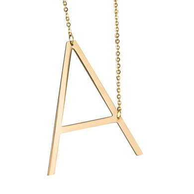 Stainless Steel Alphabet Jewelry Girls Name Necklace gift Friendly Letter A B C Capital Pendant Chain